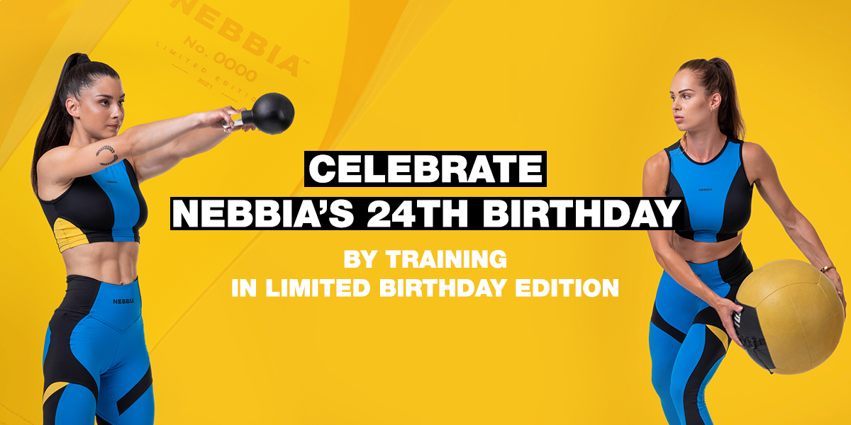 Feiere NEBBIAs 24. Geburtstag mit einem Training in der limitierten Geburtstagsedition