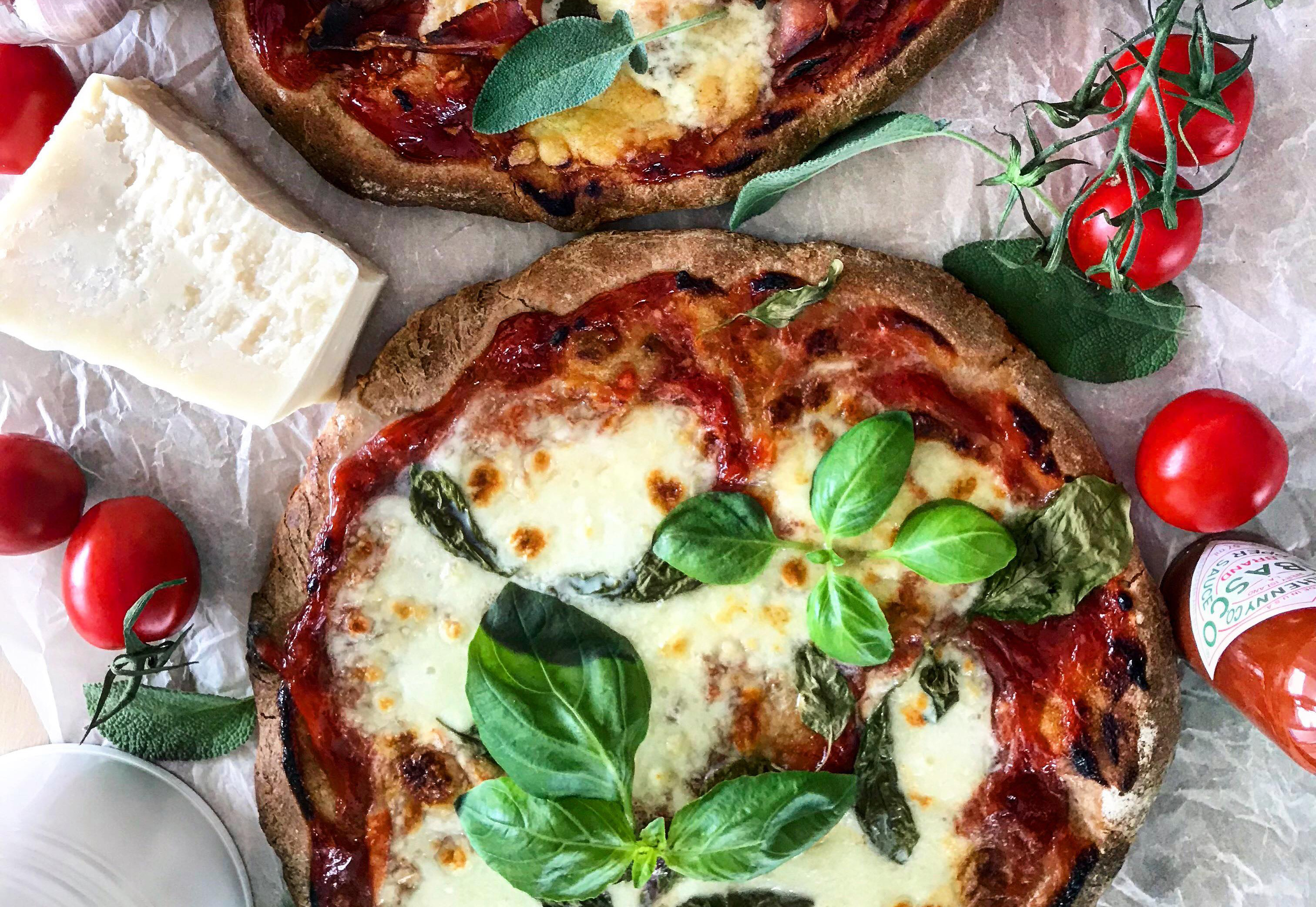 Healthy homemade pizza recipe