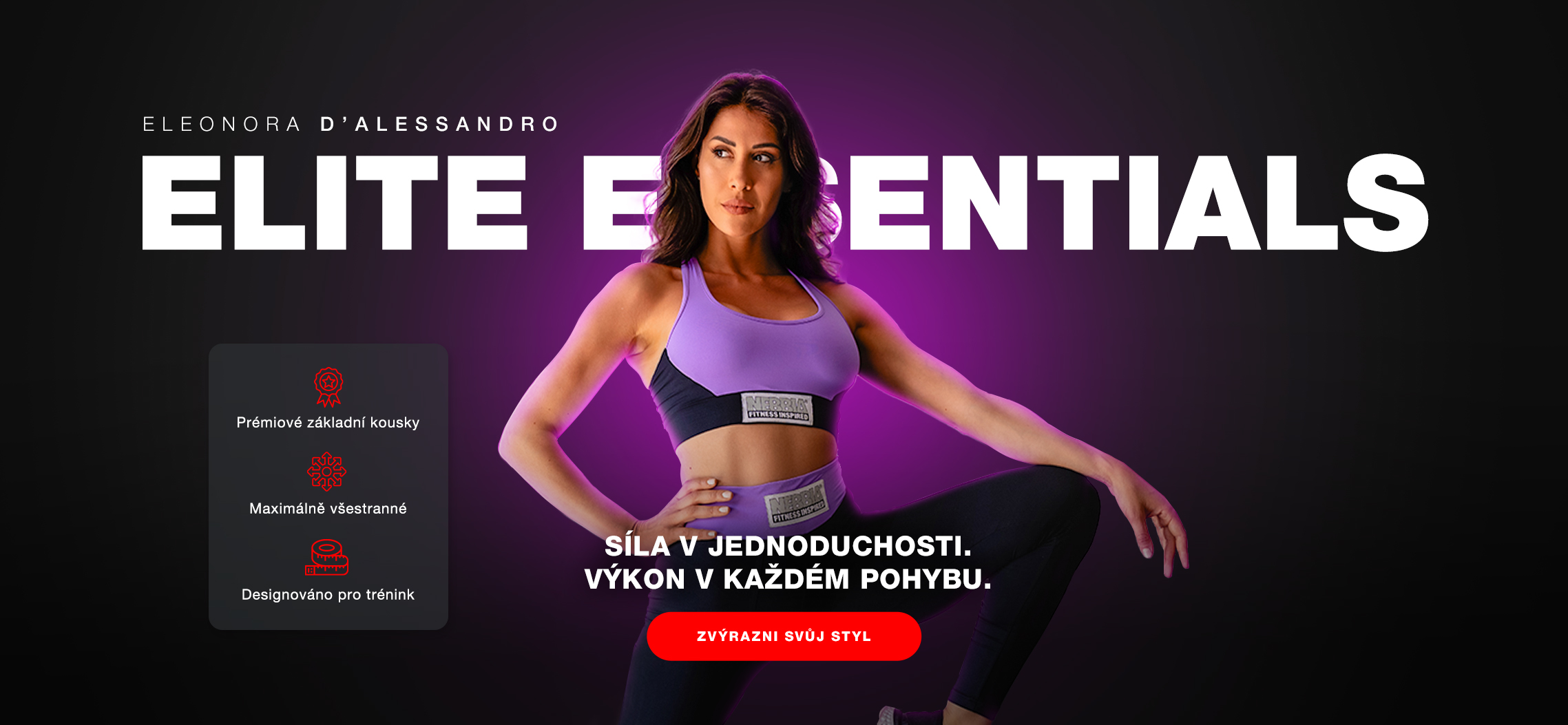 NEBBIA Fitness oblečení pro ženy Prémiová dámská kolekce Elite Essentials