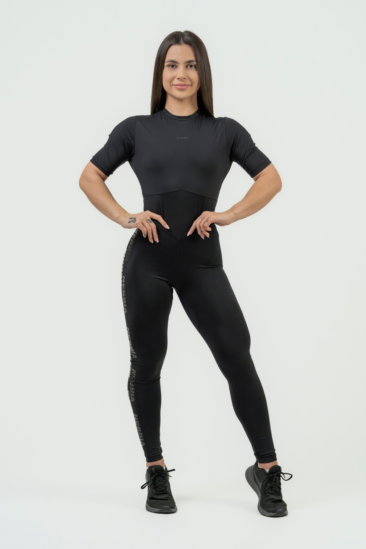 Nebbia Workout Jumpsuit INTENSE Focus Black/Gold L Fitness T-Shirt