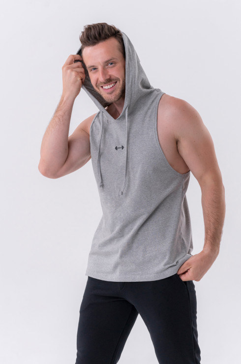 Camiseta de de fitness con capucha | NEBBIA