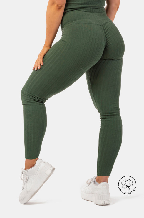 Leggings Carbon 38 Green size 1 US in Cotton - 34547836