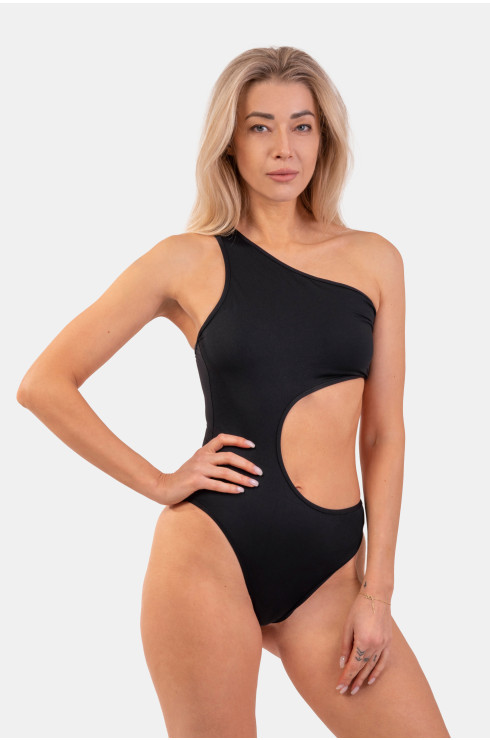 One shoulder sporty swimsuit