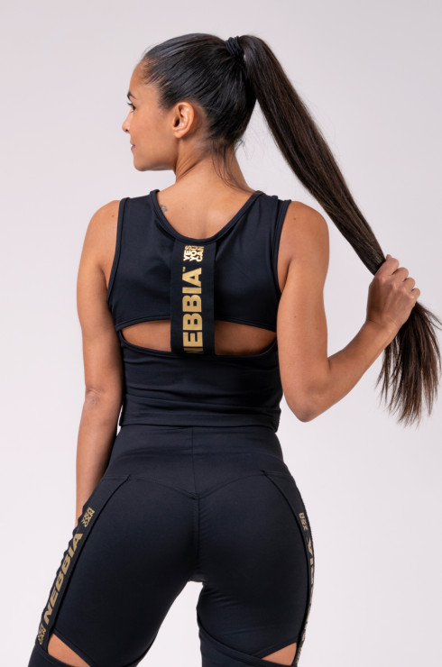 Nebbia Gold Mesh leggings 829 - Black – Urban Gym Wear
