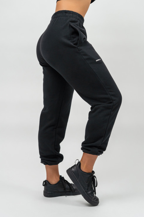 Gym Goals Luxe High Waist Oversized Joggers In Black • Impressions Online  Boutique