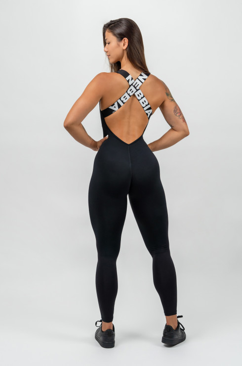wybzd Women's Sport Gym Sleeveless Striped Black Brief Suit Fitness Workout  Jumpsuit Bodysuits