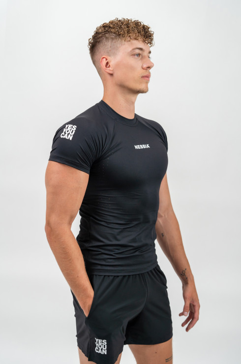 Nebbia Compression Zipper Shirt Intense Ultimate - Black – Urban