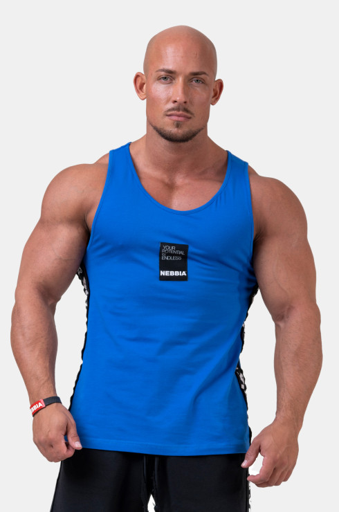 Singlet "Your potential is endless." Blue