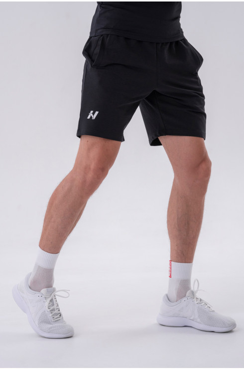 Relaxed-fit Shorts with Side Pockets Black