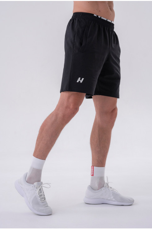 Pantalones Relaxed fit cortos con bolsillos laterales 319 Black