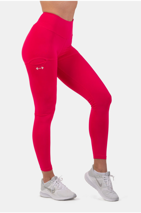 Calzas “Active” con corte de cintura alta y bolsillos laterlas 402 Pink