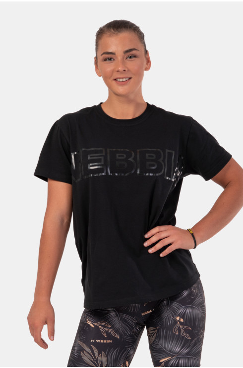Invisible Logo NEBBIA T-shirt 602 Black