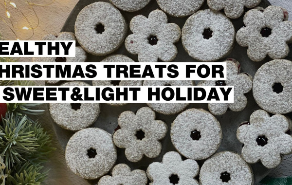 Panecillos de vainilla y galletas Linzer. ¡Hornea tus dos recetas navideñas favoritas de forma sana y ligera!