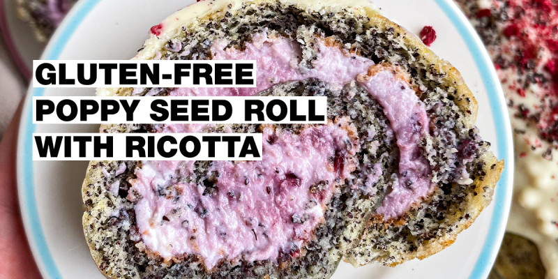 Baking for coeliacs: Gluten-free poppy seed roll with ricotta