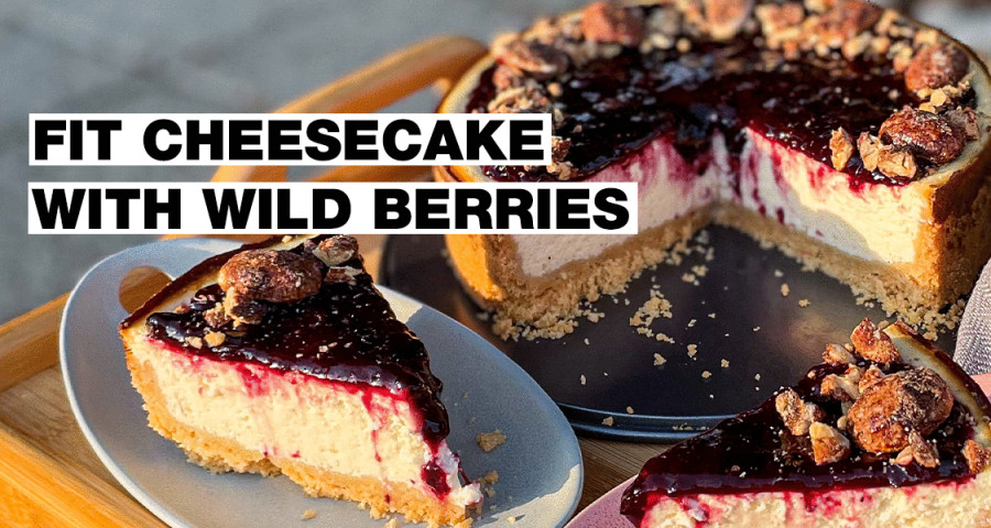 Fit cheesecake with forest fruit: Follow the recipe of a famous fitness food blogger!