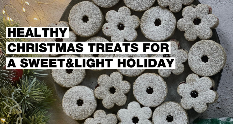 Panecillos de vainilla y galletas Linzer. ¡Hornea tus dos recetas navideñas favoritas de forma sana y ligera!