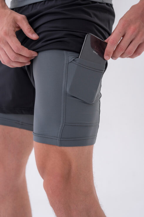 Double-Layer Shorts with Smart Pockets 318 - Image 7