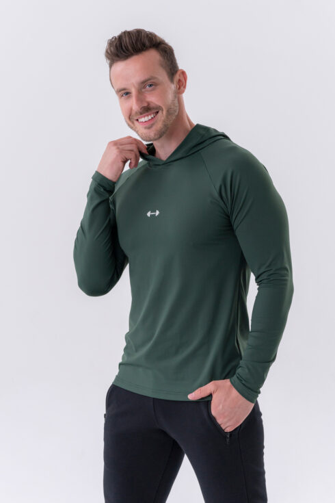 Long-sleeve T-shirt with a hoodie 330 - immagine 3