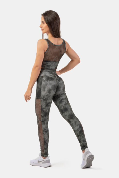 ECO Camo Green Mesh Leggings "Breathe" 400 - Image 4