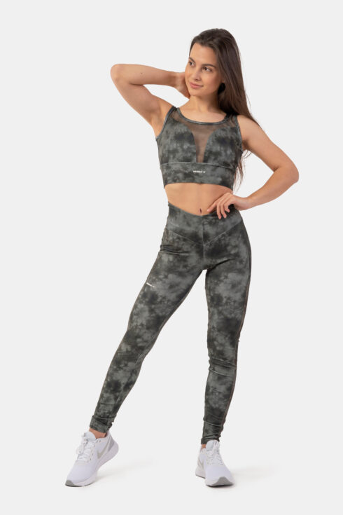 ECO Camo Green Mesh Leggings "Breathe" 400 - Image 3