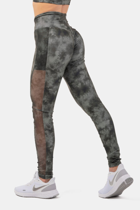 ECO Camo Green Mesh Leggings "Breathe" 400 - Image 2