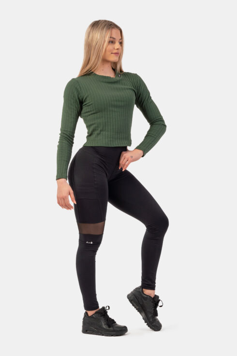 Organic Cotton Ribbed Long Sleeve Top 415 - immagine 4