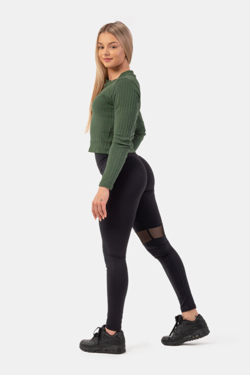 Organic Cotton Ribbed Long Sleeve Top 415 - immagine 5