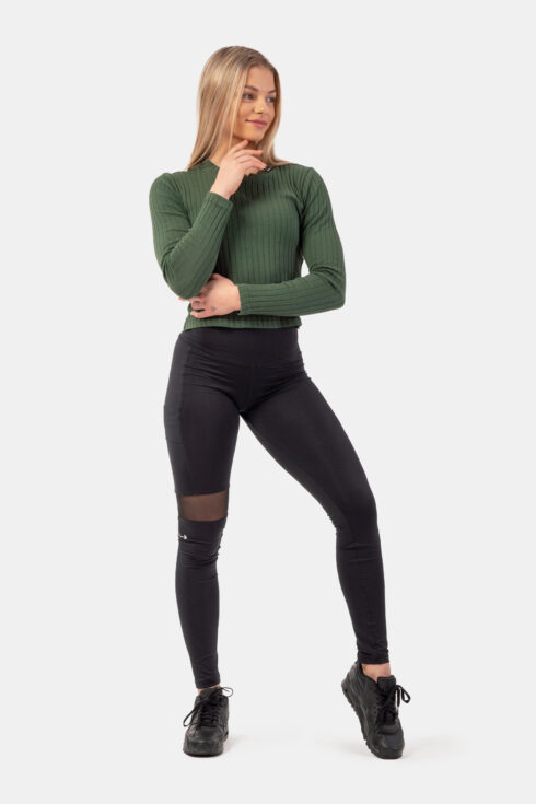 Organic Cotton Ribbed Long Sleeve Top 415 - immagine 3
