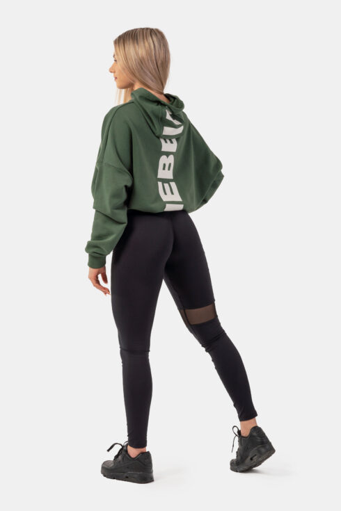 Volná crop mikina s kapucí Iconic 421 - Image 5