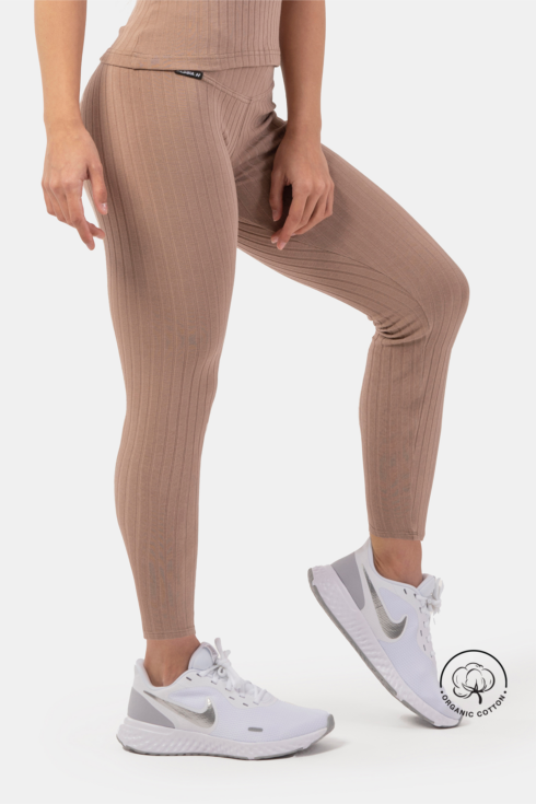 Organic Cotton Ribbed High-Waist Leggings 405