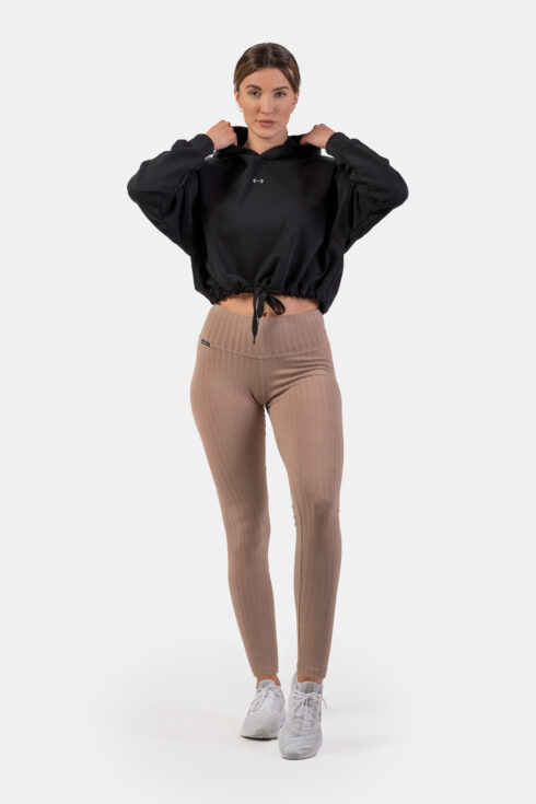 Organic Cotton Ribbed High-Waist Leggings 405 - immagine 3