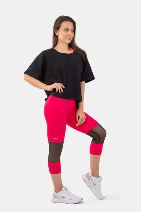 High-Waist ¾ Length Sporty Leggings 406 - Image 5