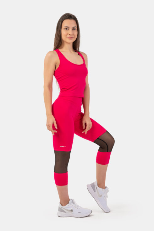 High-Waist ¾ Length Sporty Leggings 406 - Image 3