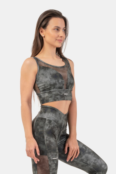 ECO Camo Green Mesh Sports Bra “Breathe” 411