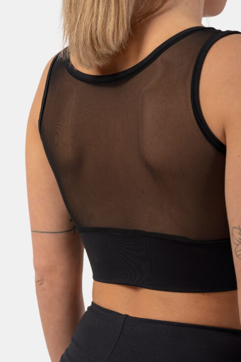 Schwarzer Sport-BH „Breathe“ mit Mesh 412 – Bild 6