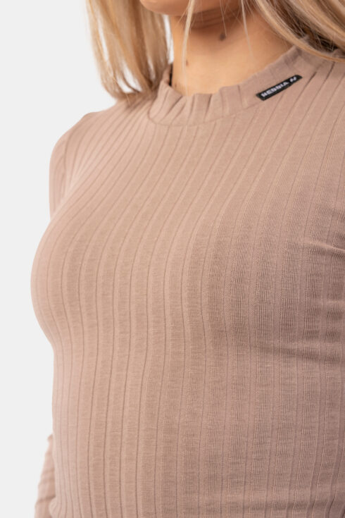 Organic Cotton Ribbed Long Sleeve Top 415 - Image 6