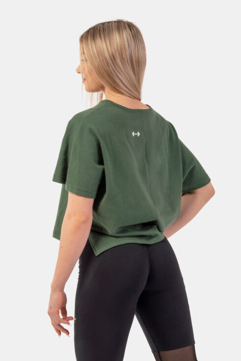 Organic Cotton Loose Fit “The Minimalist” Crop Top 417 - Image 8