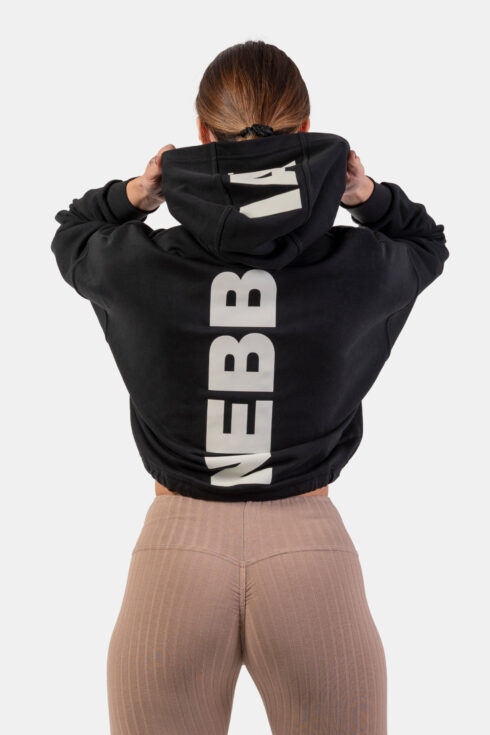 Voľná crop mikina s kapucňou Iconic 421 - Image 6