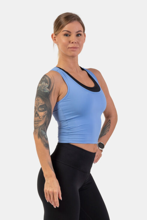 Sporty Slim-Fit Crop Tank Top 422