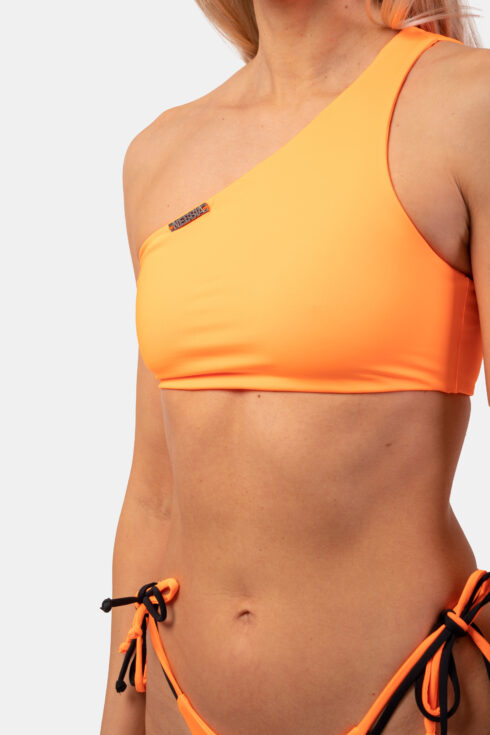 One Shoulder Bandeau Bikini Top (Orange Neon) 449 - immagine 7