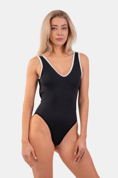 One-piece Swimsuit Black French Style 460