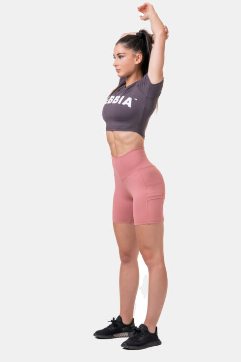 Sporty HERO crop top s krátkým rukávem 584 - Image 4