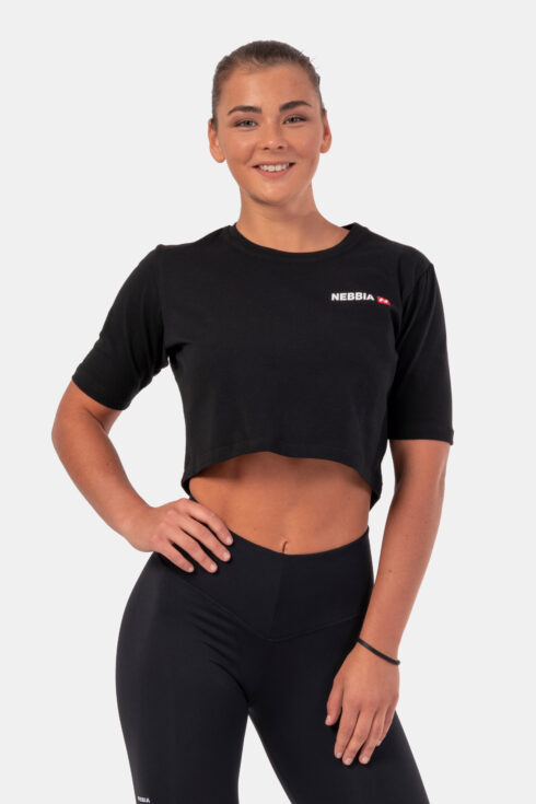 Minimalist Logo NEBBIA crop top 600