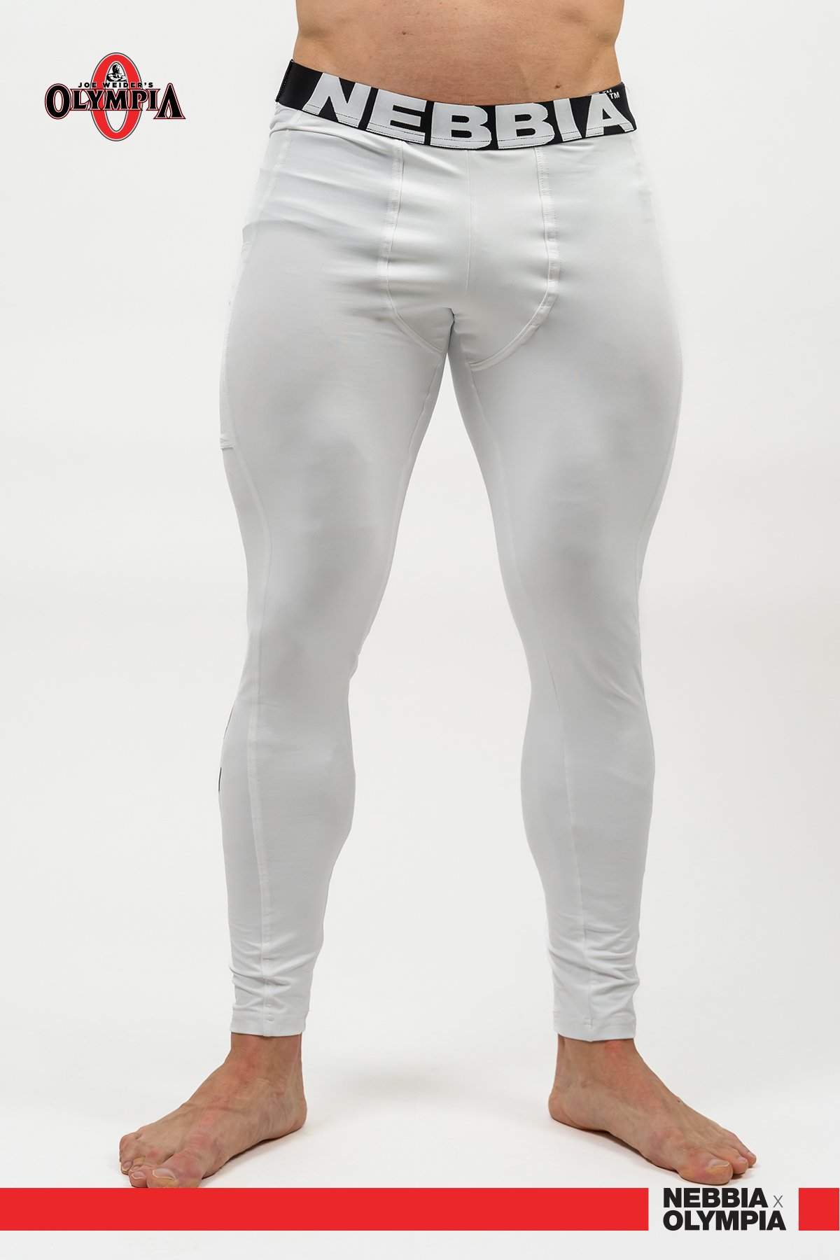 Gym Leggings With Pocket DISCIPLINE White 708 NEBBIA Gym Leggings With Pocket DISCIPLINE White 708 NEBBIA