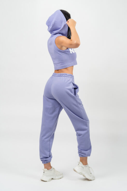 Felpa senza maniche con cappuccio e zip MUSCLE MOMMY 258 - immagine 4