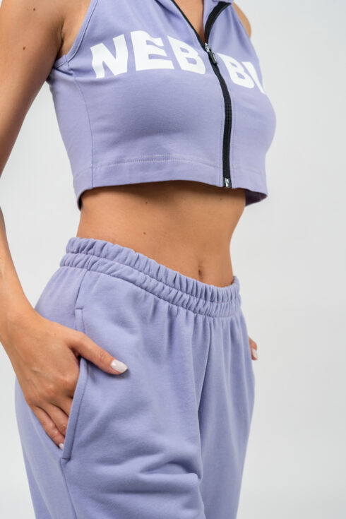 Felpa senza maniche con cappuccio e zip MUSCLE MOMMY 258 - immagine 5