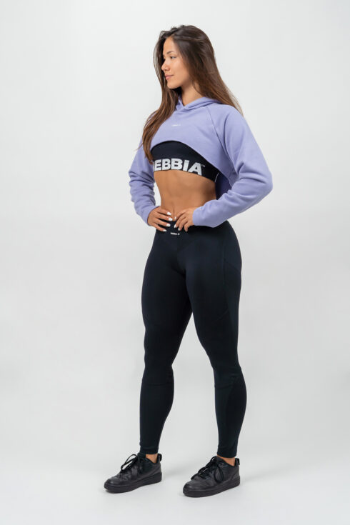 Designer Cropped Hoodie GYM TIME 259 - Image 2