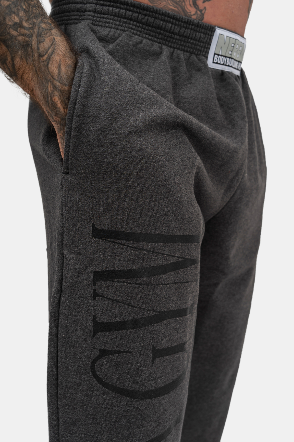 Beast Mode On iconic sweatpants Dark Grey 186 - Image 3
