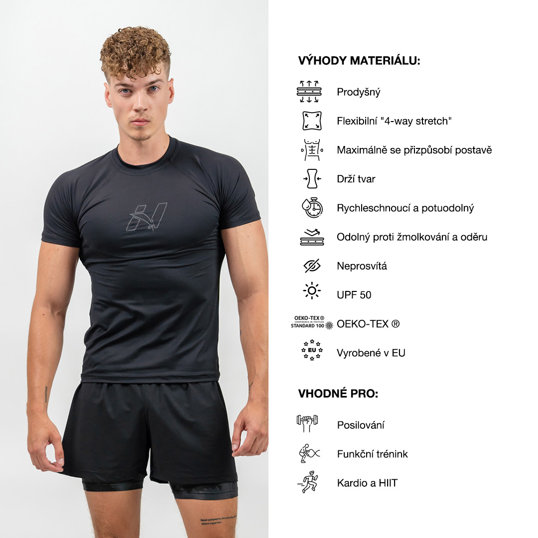 kompresni-sportovni-tricko-endurance-346-black