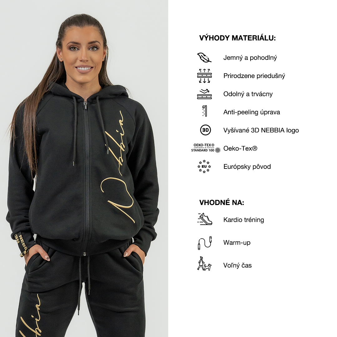 nebbia-damska-sportova-mikina-s-kapucnou-intense-signature-845-black-gold
